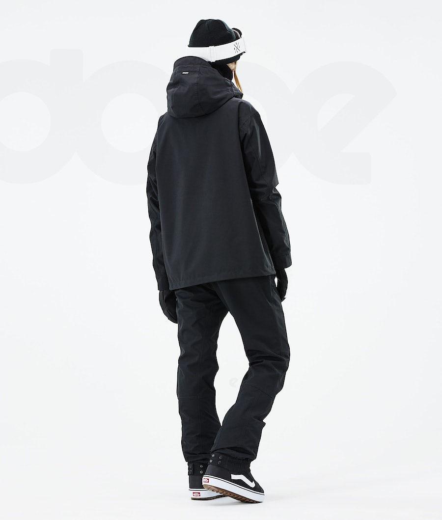 Black Women's Dope Blizzard W 2021 Snowboard Jackets | NZ_D2476