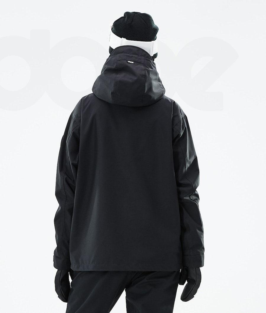 Black Women's Dope Blizzard W 2021 Snowboard Jackets | NZ_D2476
