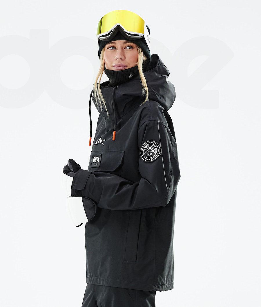 Black Women's Dope Blizzard W 2021 Snowboard Jackets | NZ_D2476
