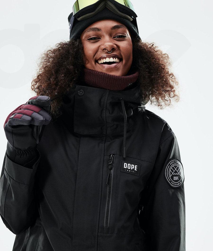 Black Women's Dope Blizzard W Full Zip 2021 Ski Jackets | NZ_D1544