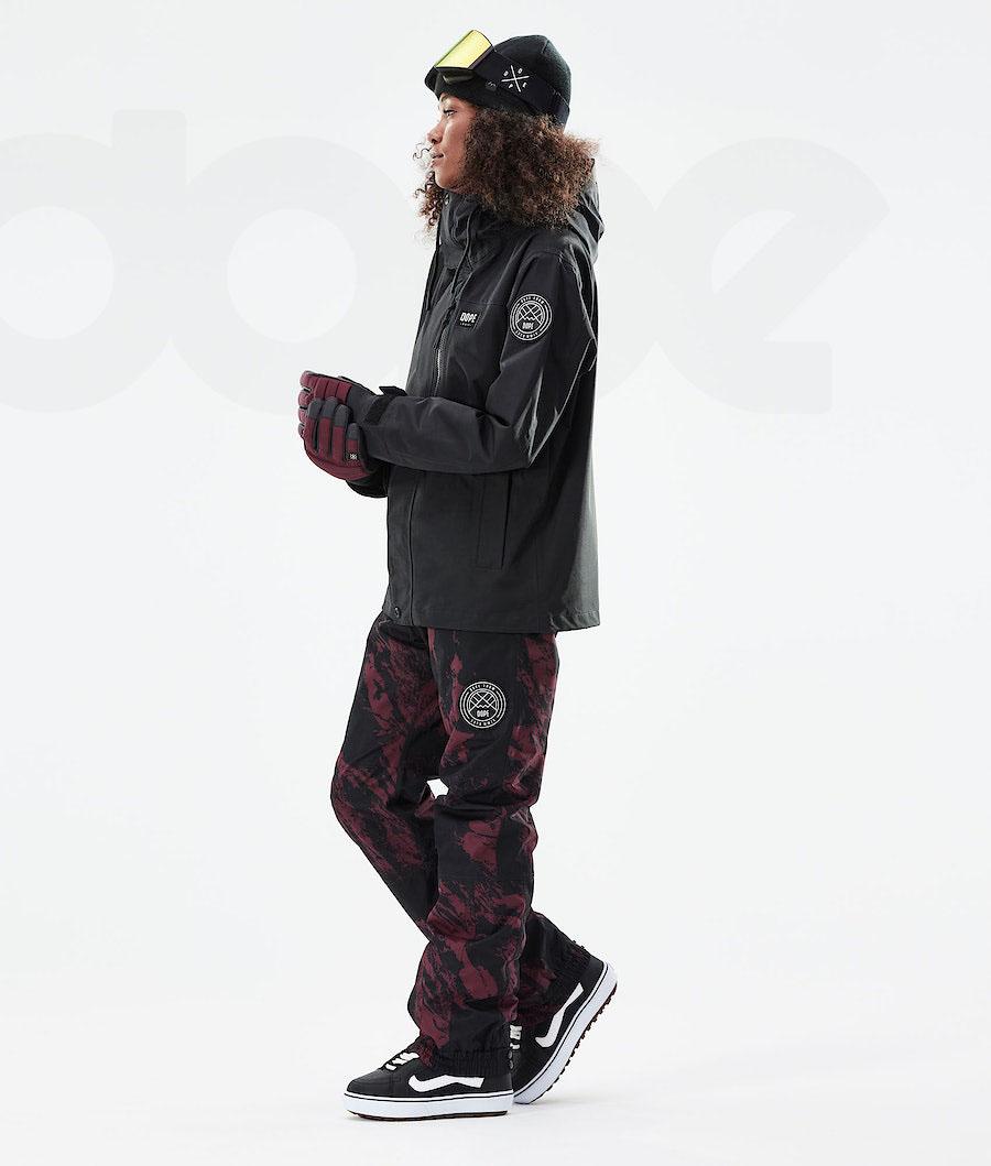 Black Women's Dope Blizzard W Full Zip 2021 Snowboard Jackets | NZ_D2280