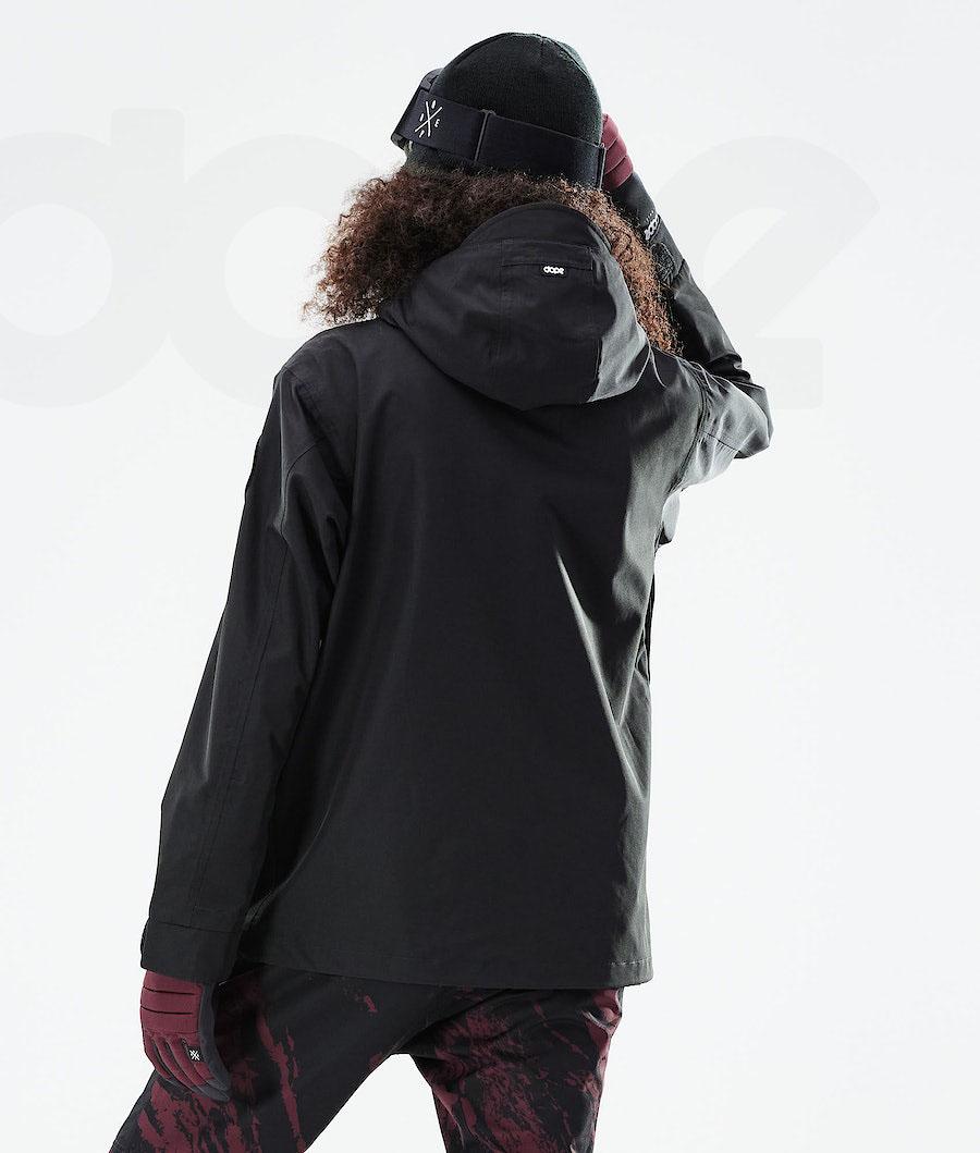 Black Women's Dope Blizzard W Full Zip 2021 Snowboard Jackets | NZ_D2280