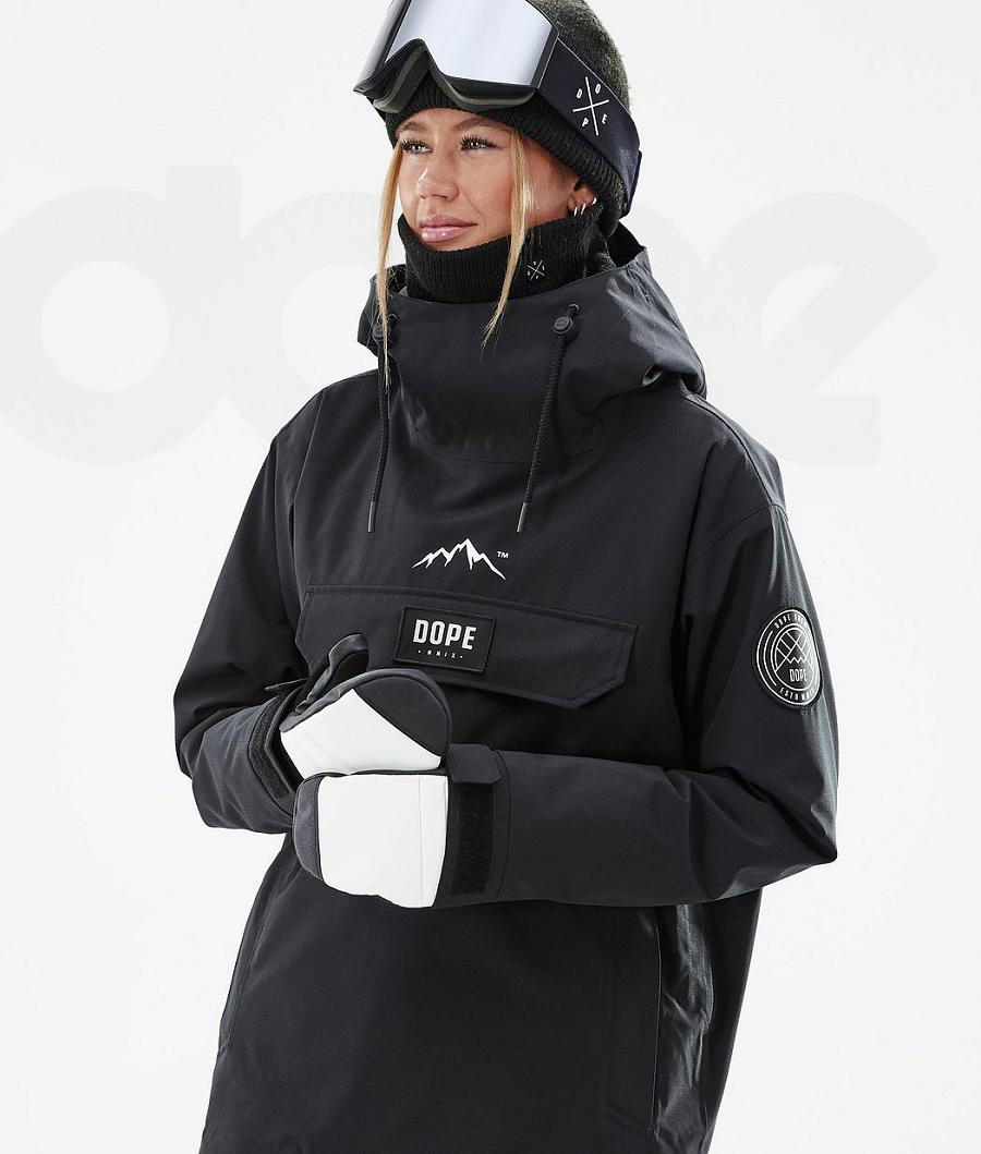 Black Women's Dope Blizzard W Snowboard Jackets | NZ_D2081