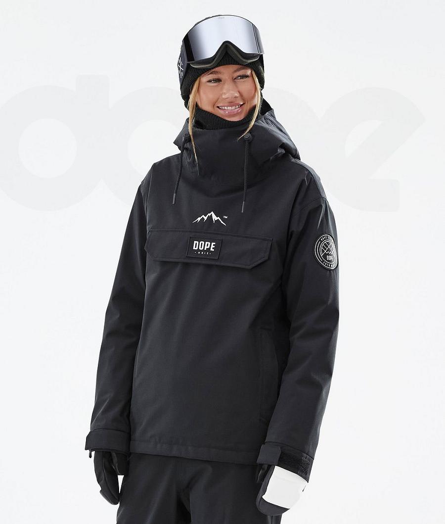 Black Women\'s Dope Blizzard W Snowboard Jackets | NZ_D2081