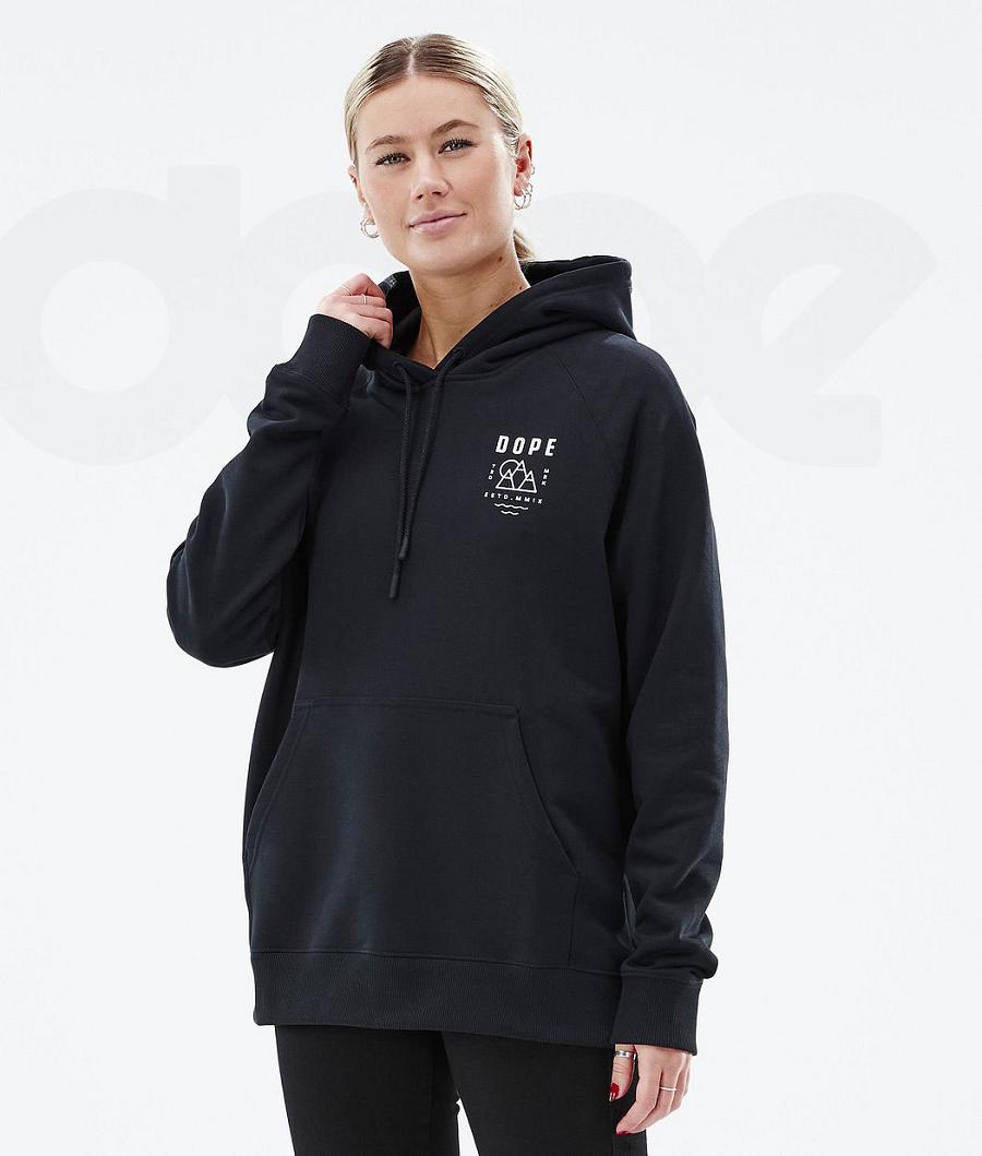 Black Women's Dope Common W Hoodies | NZ_D1063