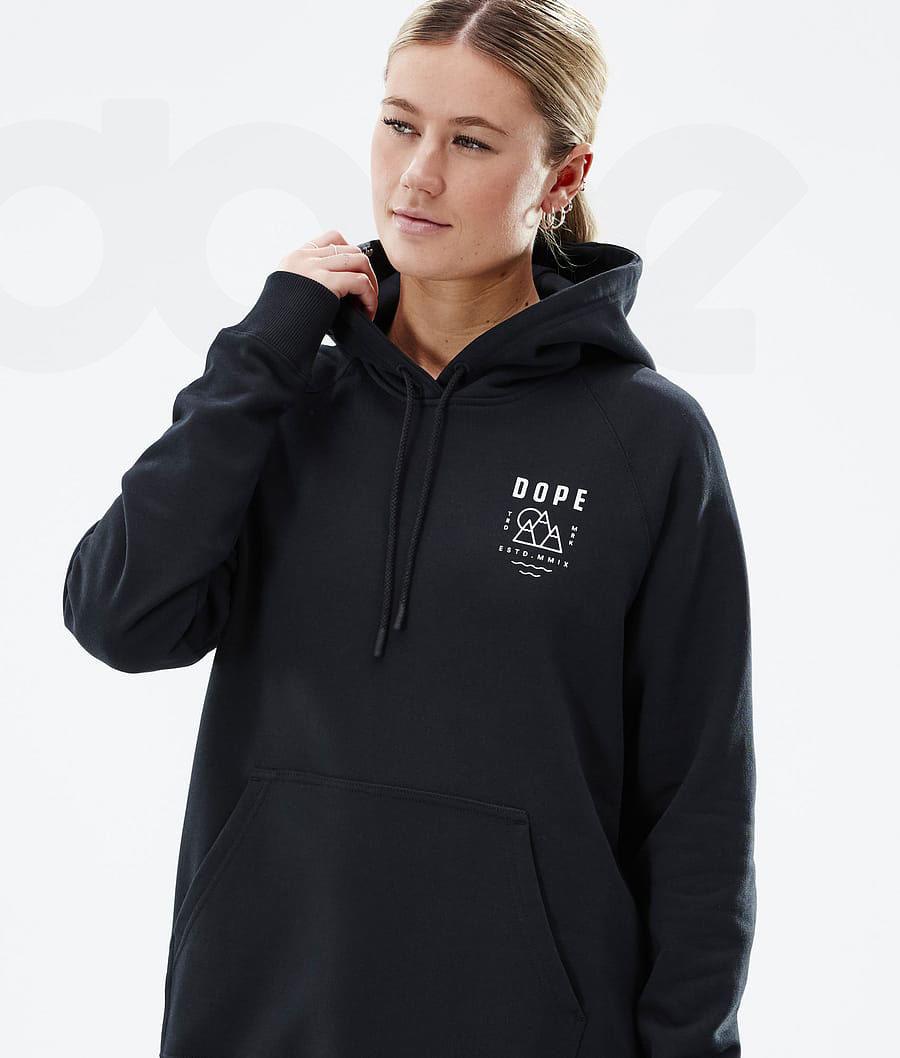Black Women's Dope Common W Hoodies | NZ_D1063