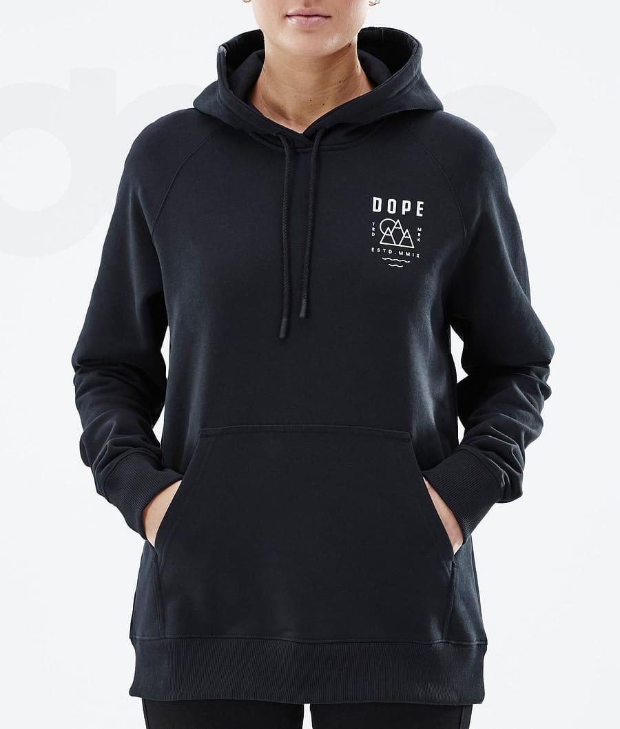 Black Women's Dope Common W Hoodies | NZ_D1063