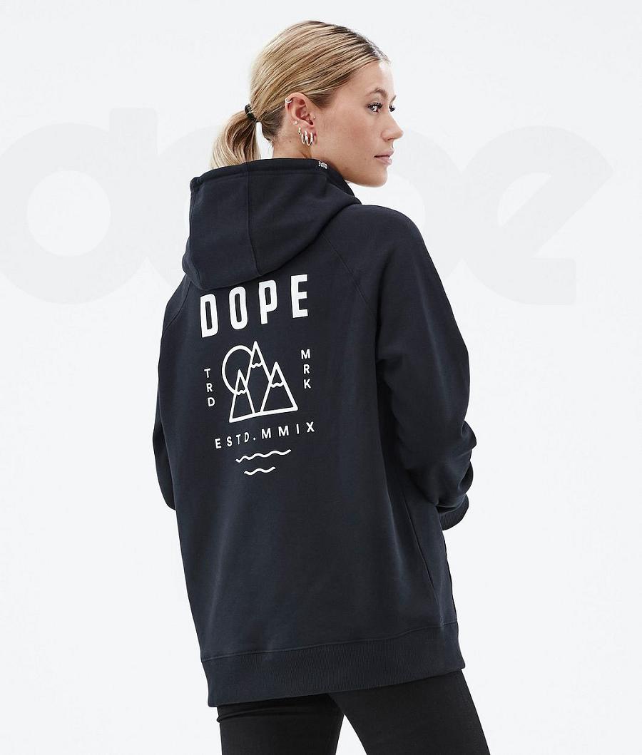Black Women\'s Dope Common W Hoodies | NZ_D1063