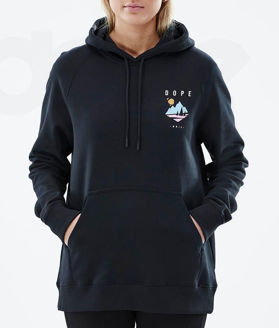 Black Women's Dope Common W Hoodies | NZ_D2398