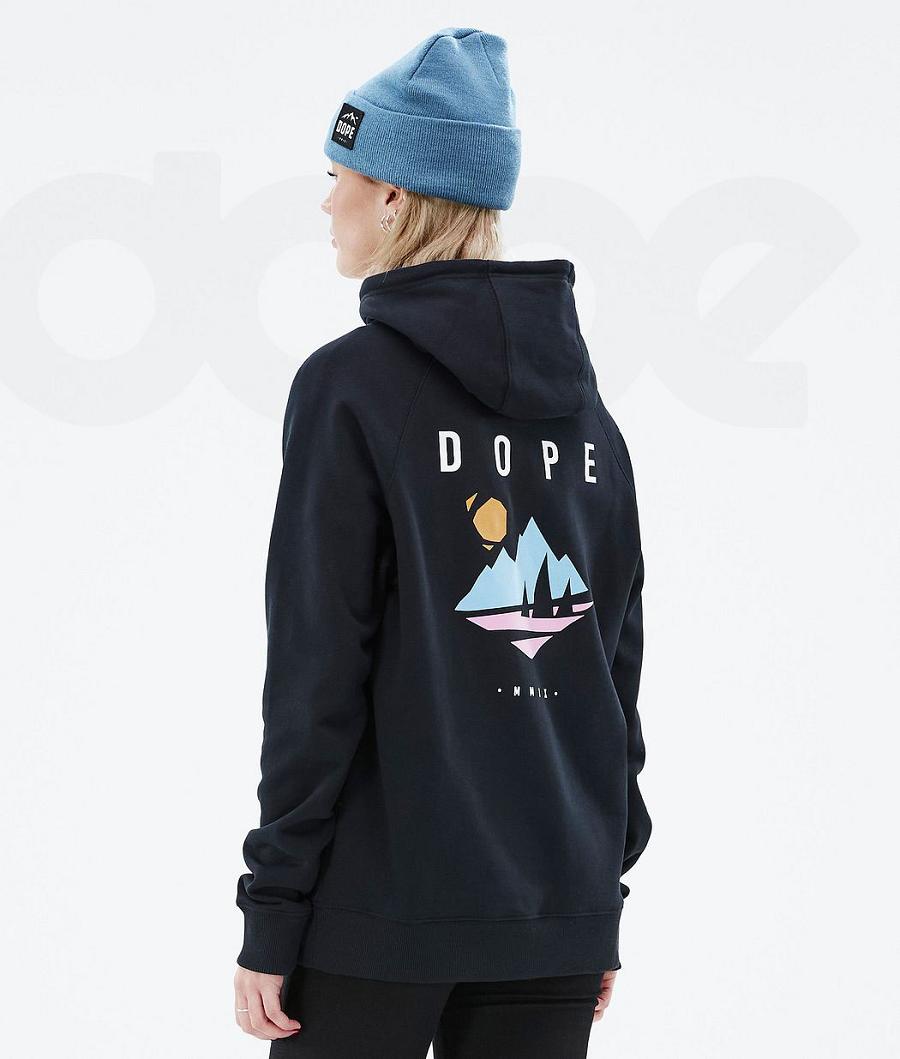 Black Women\'s Dope Common W Hoodies | NZ_D2398