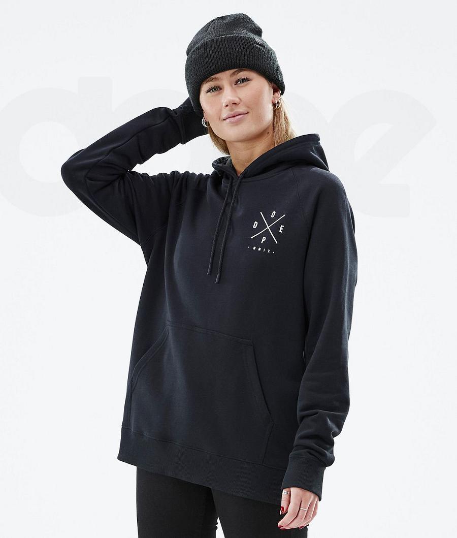 Black Women's Dope Common W Hoodies | NZ_D2523