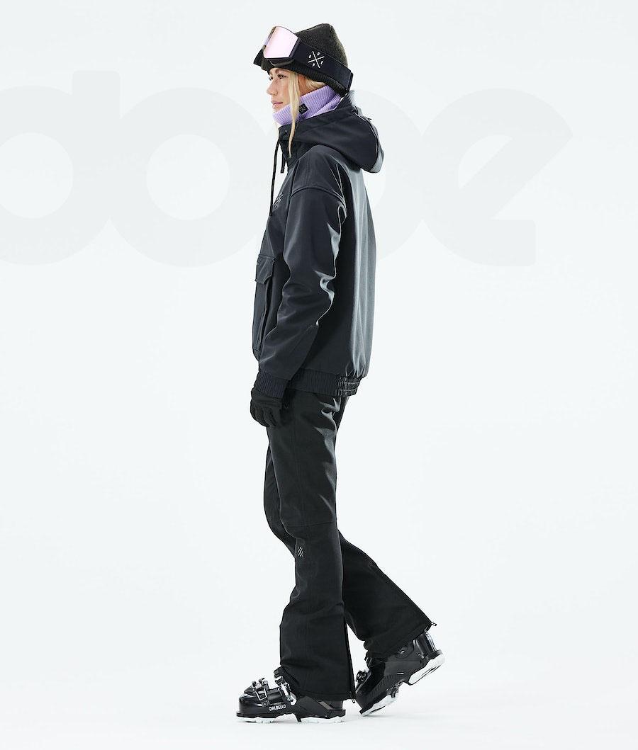 Black Women's Dope Cyclone W 2021 Ski Jackets | NZ_D2334
