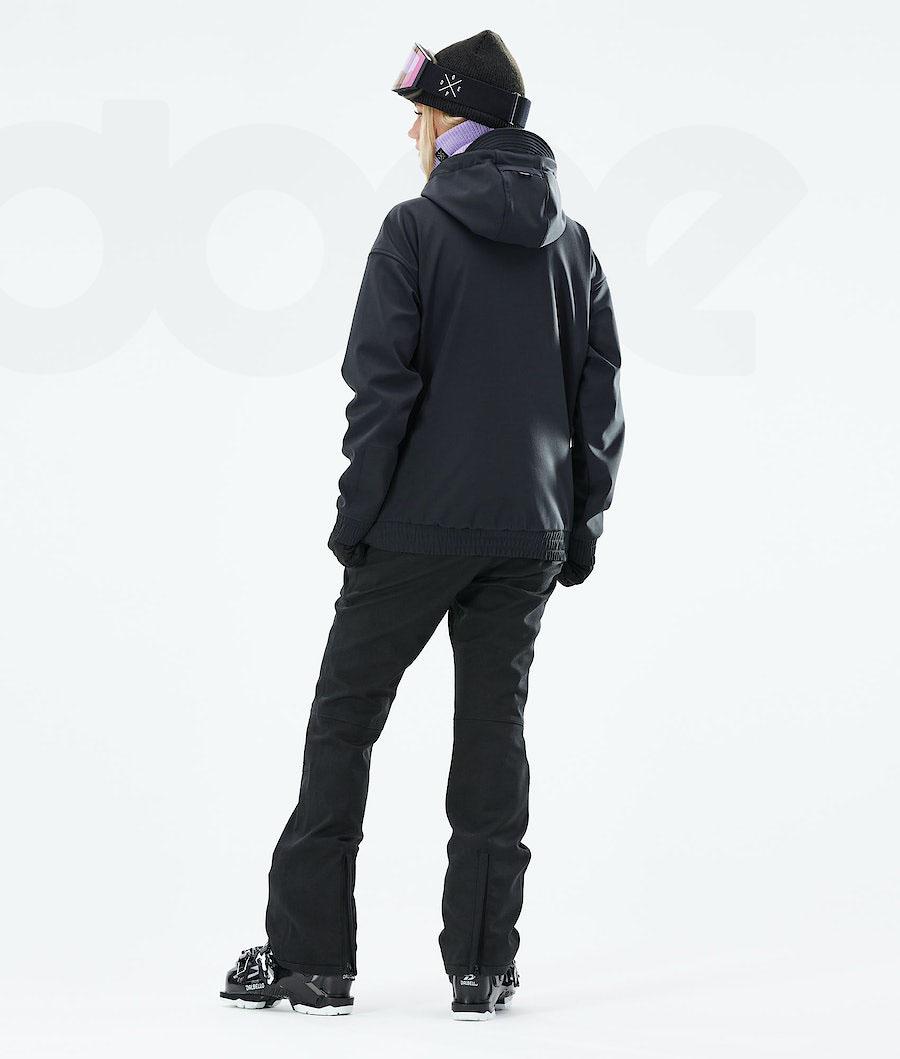 Black Women's Dope Cyclone W 2021 Ski Jackets | NZ_D2334