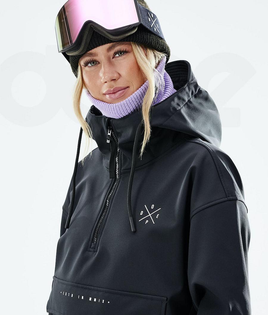 Black Women's Dope Cyclone W 2021 Snowboard Jackets | NZ_D1490