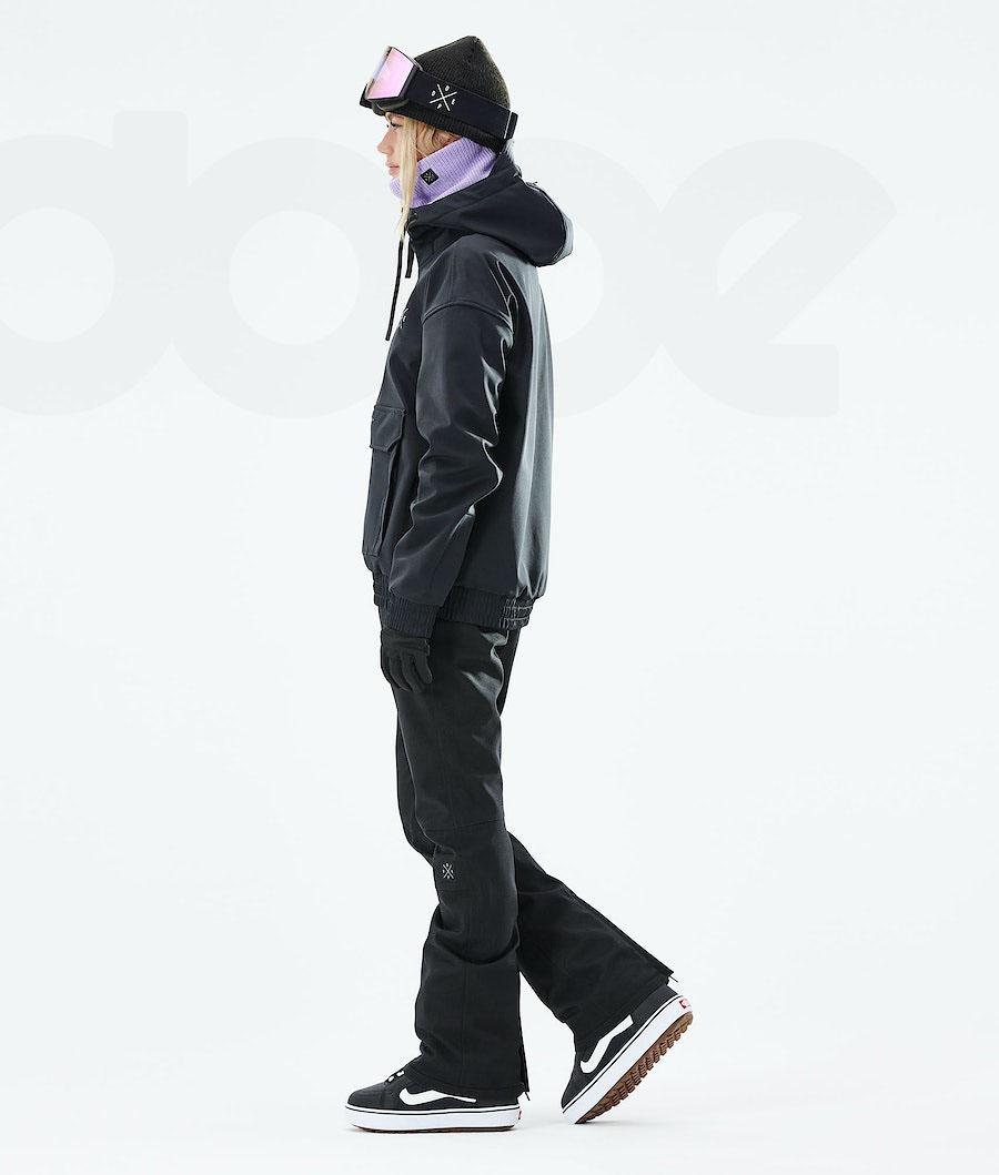 Black Women's Dope Cyclone W 2021 Snowboard Jackets | NZ_D1490