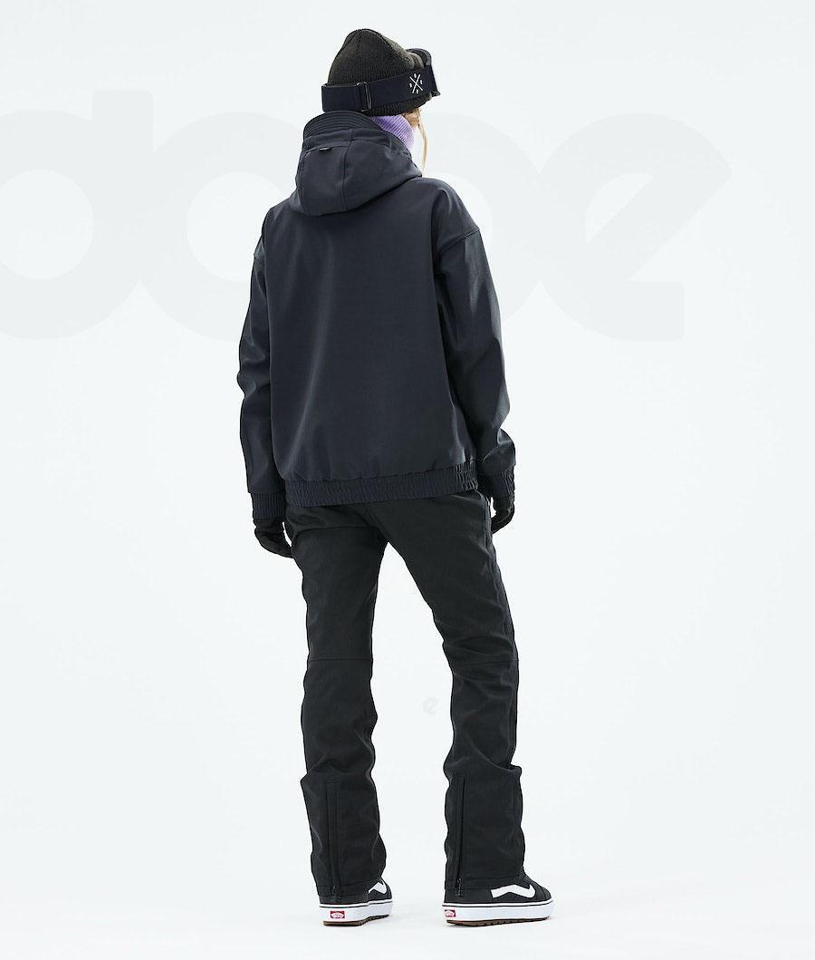 Black Women's Dope Cyclone W 2021 Snowboard Jackets | NZ_D1490