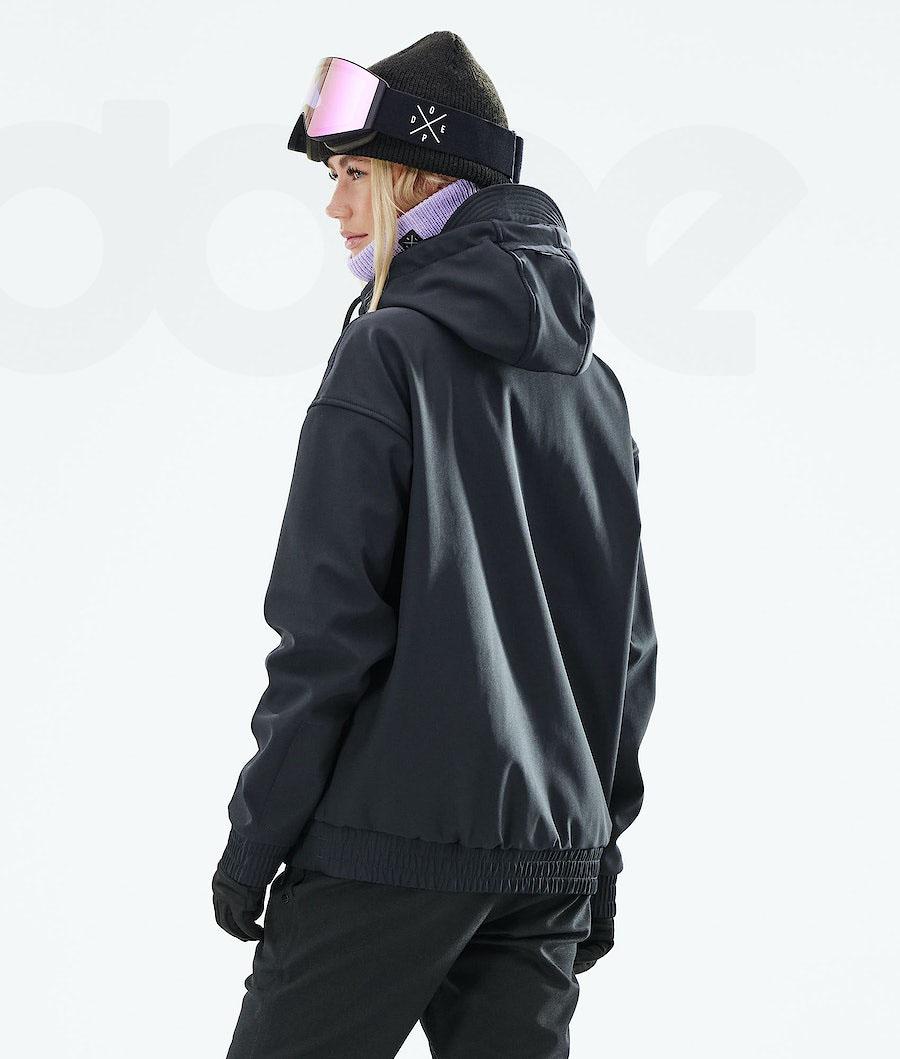 Black Women's Dope Cyclone W 2021 Snowboard Jackets | NZ_D1490