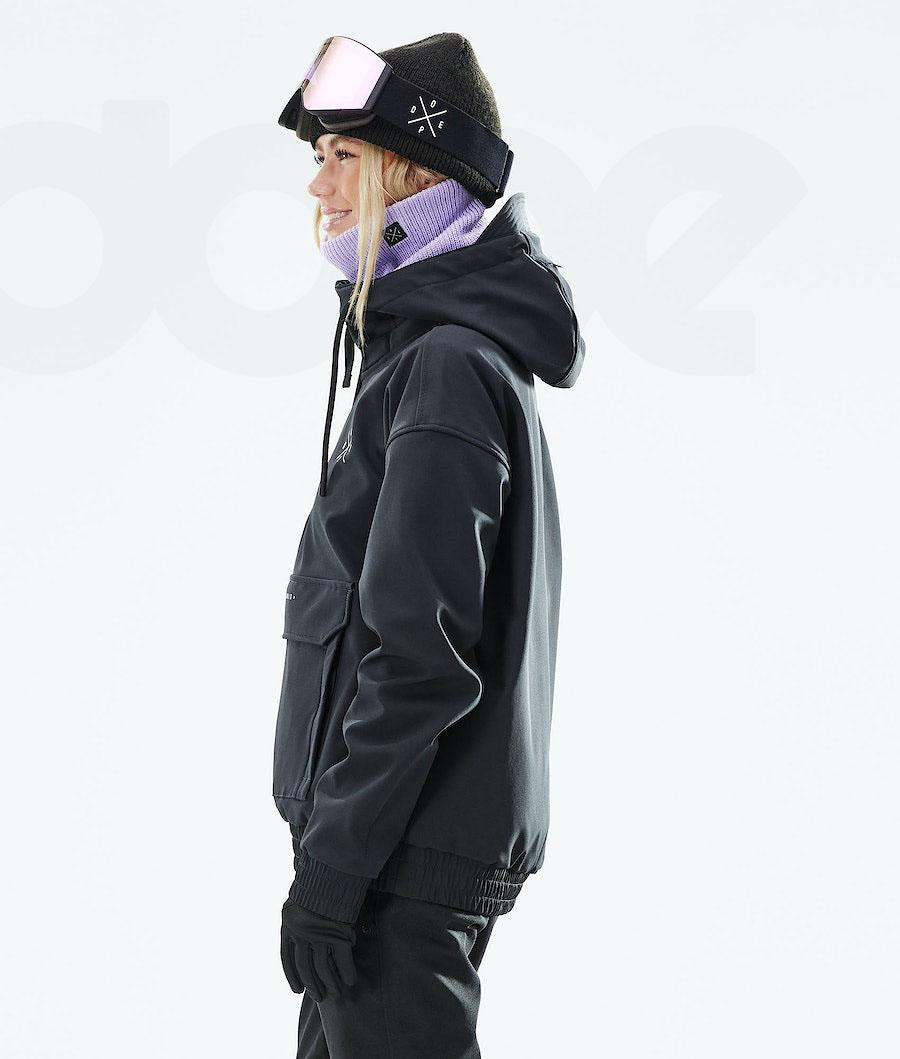 Black Women's Dope Cyclone W 2021 Snowboard Jackets | NZ_D1490