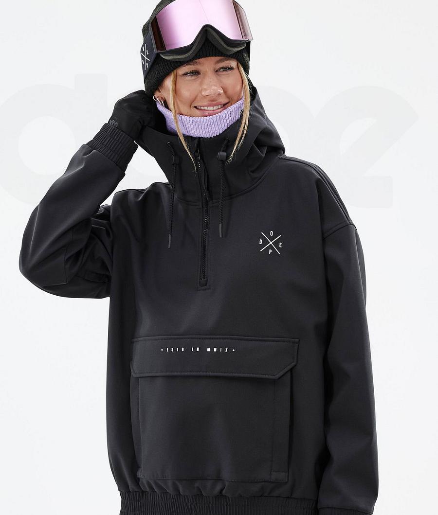 Black Women's Dope Cyclone W Ski Jackets | NZ_D2323
