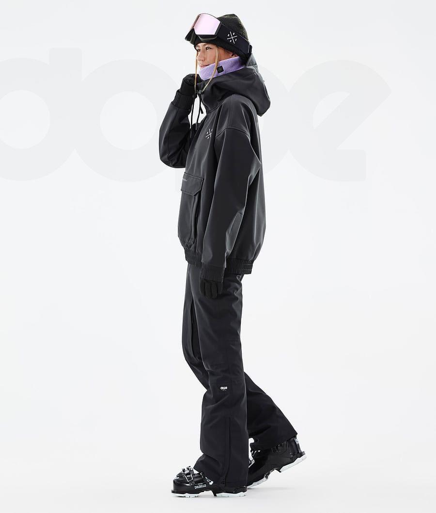 Black Women's Dope Cyclone W Ski Jackets | NZ_D2323