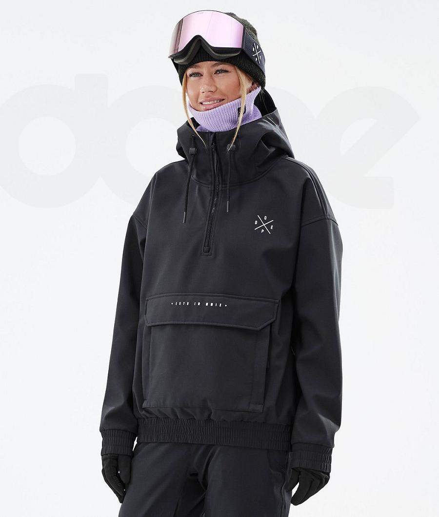 Black Women\'s Dope Cyclone W Ski Jackets | NZ_D2323