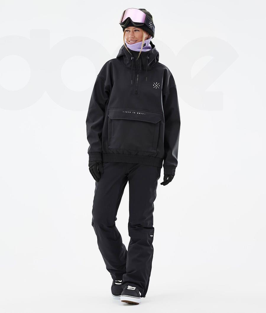 Black Women's Dope Cyclone W Snowboard Jackets | NZ_D1055