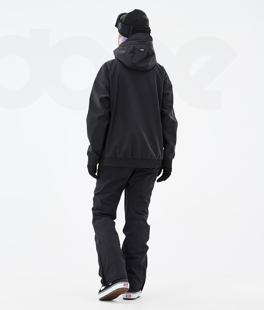 Black Women's Dope Cyclone W Snowboard Jackets | NZ_D1055