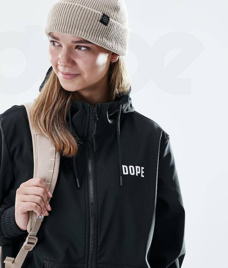Black Women's Dope Flight W Full Zip Hoodies | NZ_D1186