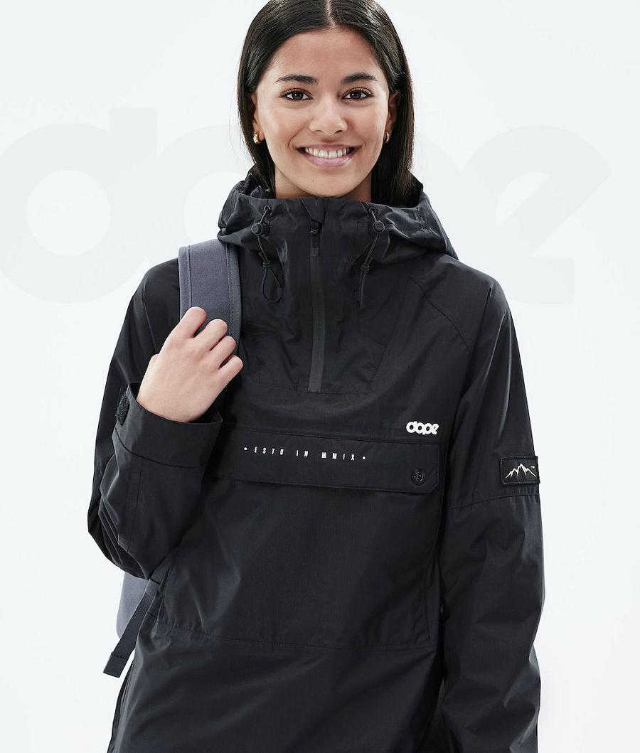 Black Women's Dope Hiker Light W Outdoor Jackets | NZ_D1498