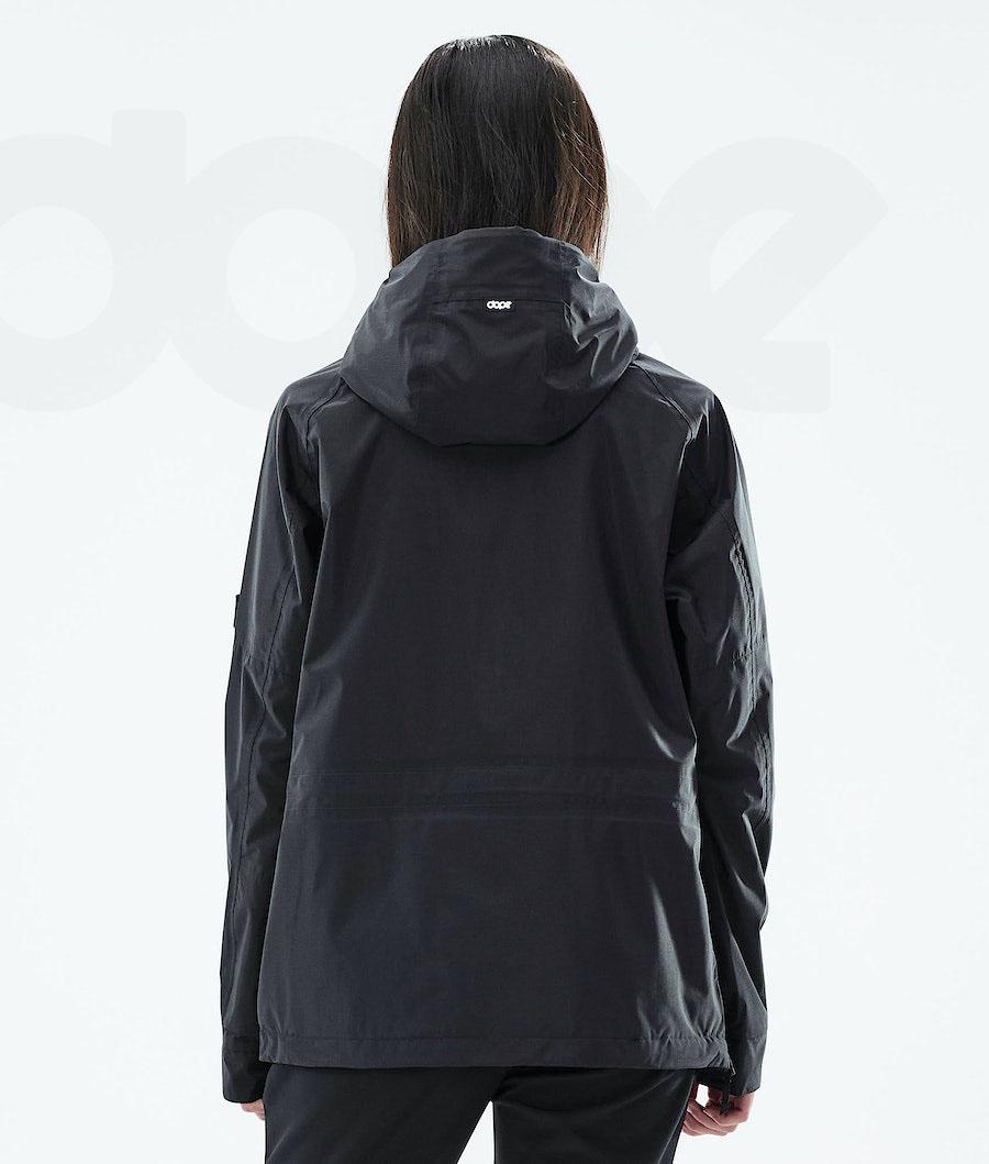 Black Women's Dope Hiker Light W Outdoor Jackets | NZ_D1498