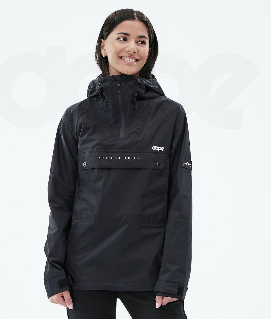 Black Women\'s Dope Hiker Light W Outdoor Jackets | NZ_D1498