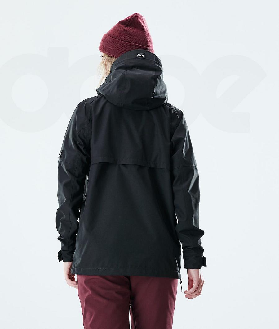 Black Women's Dope Hiker W Outdoor Jackets | NZ_D1338