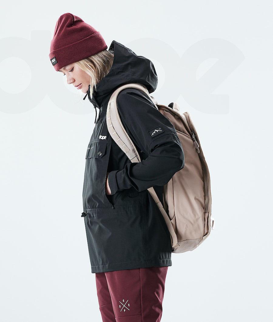 Black Women's Dope Hiker W Outdoor Jackets | NZ_D1338