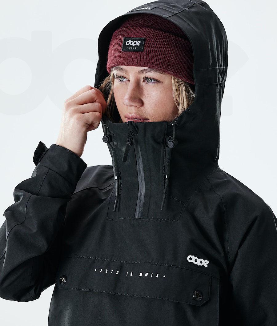 Black Women's Dope Hiker W Outdoor Jackets | NZ_D1338