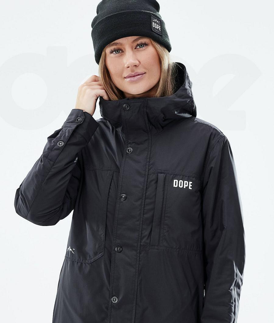 Black Women's Dope Insulated W Outdoor Jackets | NZ_D2089