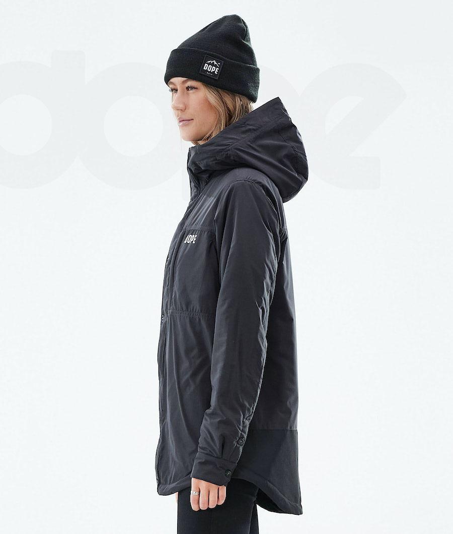 Black Women's Dope Insulated W Outdoor Jackets | NZ_D2089