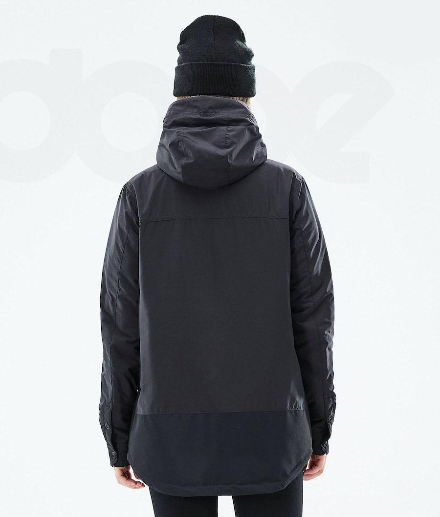 Black Women's Dope Insulated W Outdoor Jackets | NZ_D2089