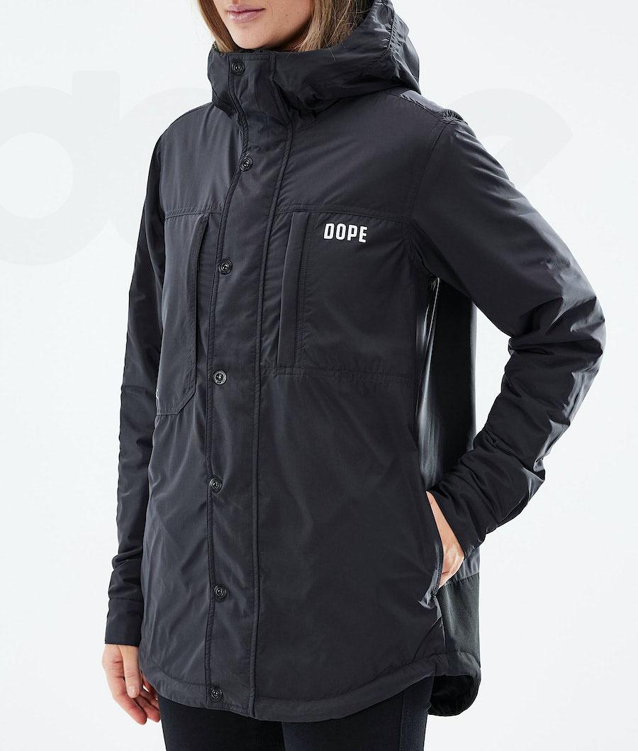 Black Women's Dope Insulated W Outdoor Jackets | NZ_D2089