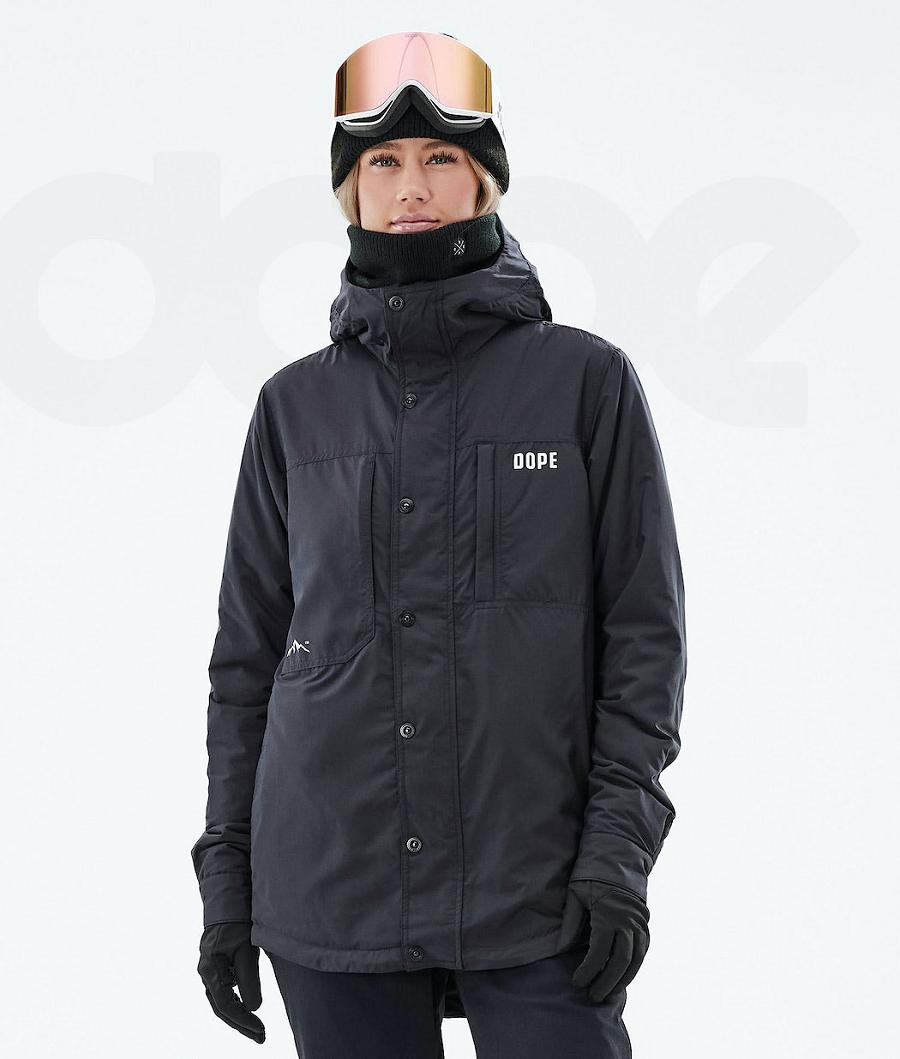 Black Women\'s Dope Insulated W Snowboard Jackets | NZ_D1098