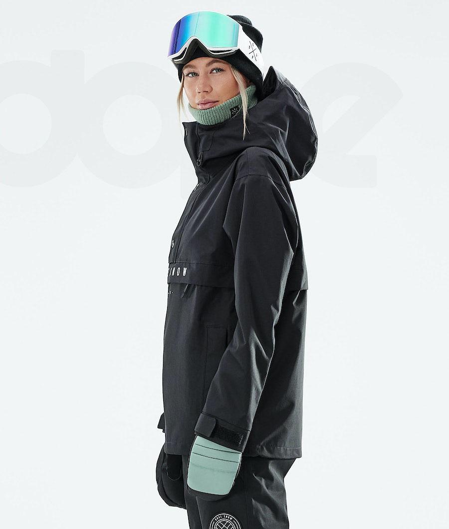 Black Women's Dope Legacy W 2021 Snowboard Jackets | NZ_D1885