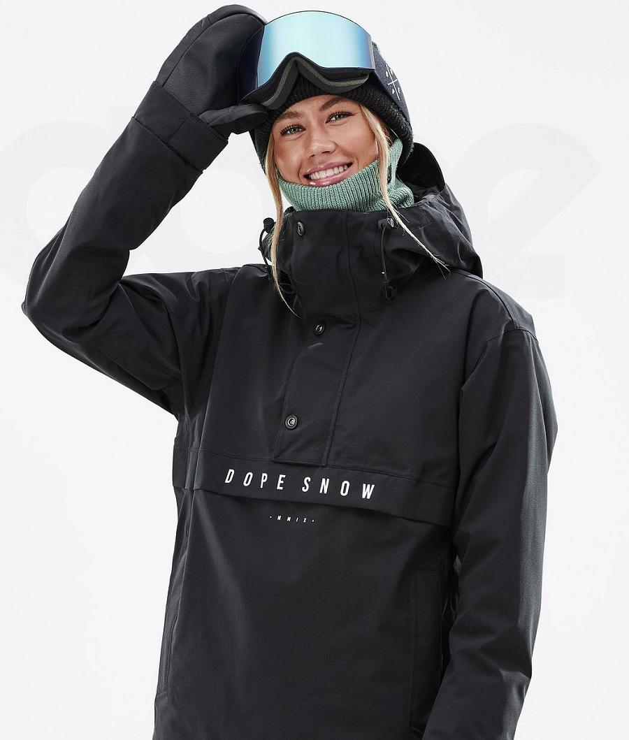 Black Women's Dope Legacy W Snowboard Jackets | NZ_D1998