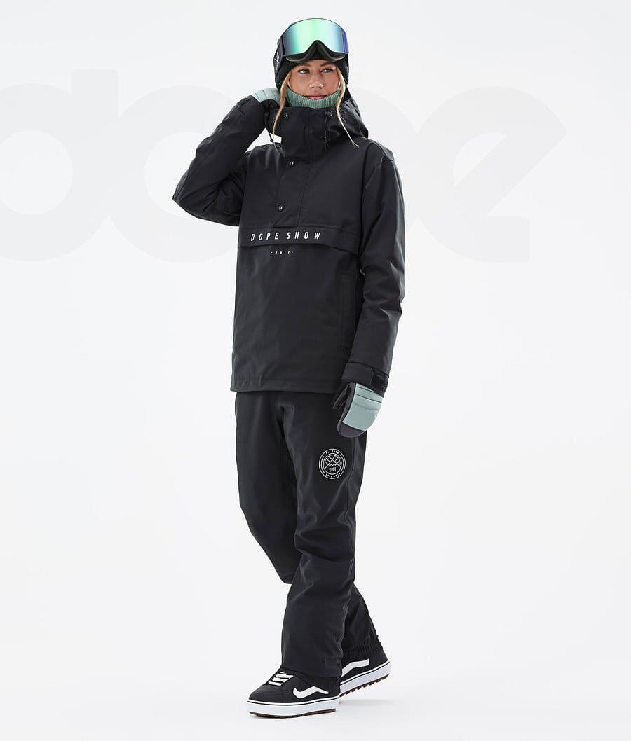 Black Women's Dope Legacy W Snowboard Jackets | NZ_D1998