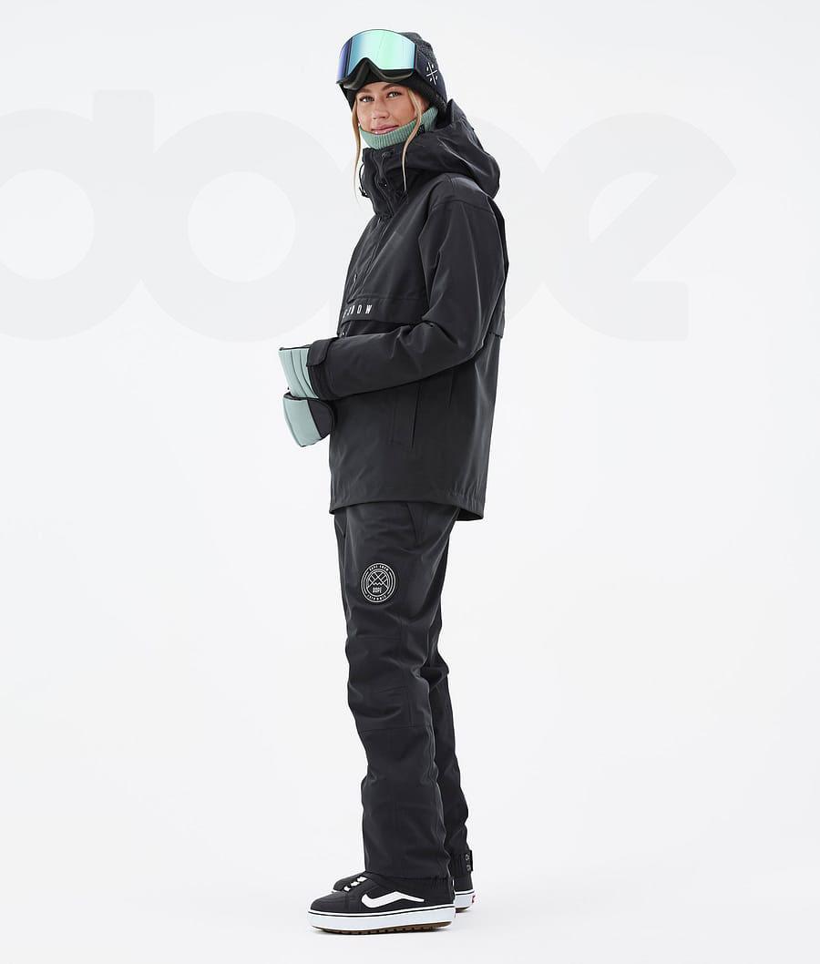 Black Women's Dope Legacy W Snowboard Jackets | NZ_D1998