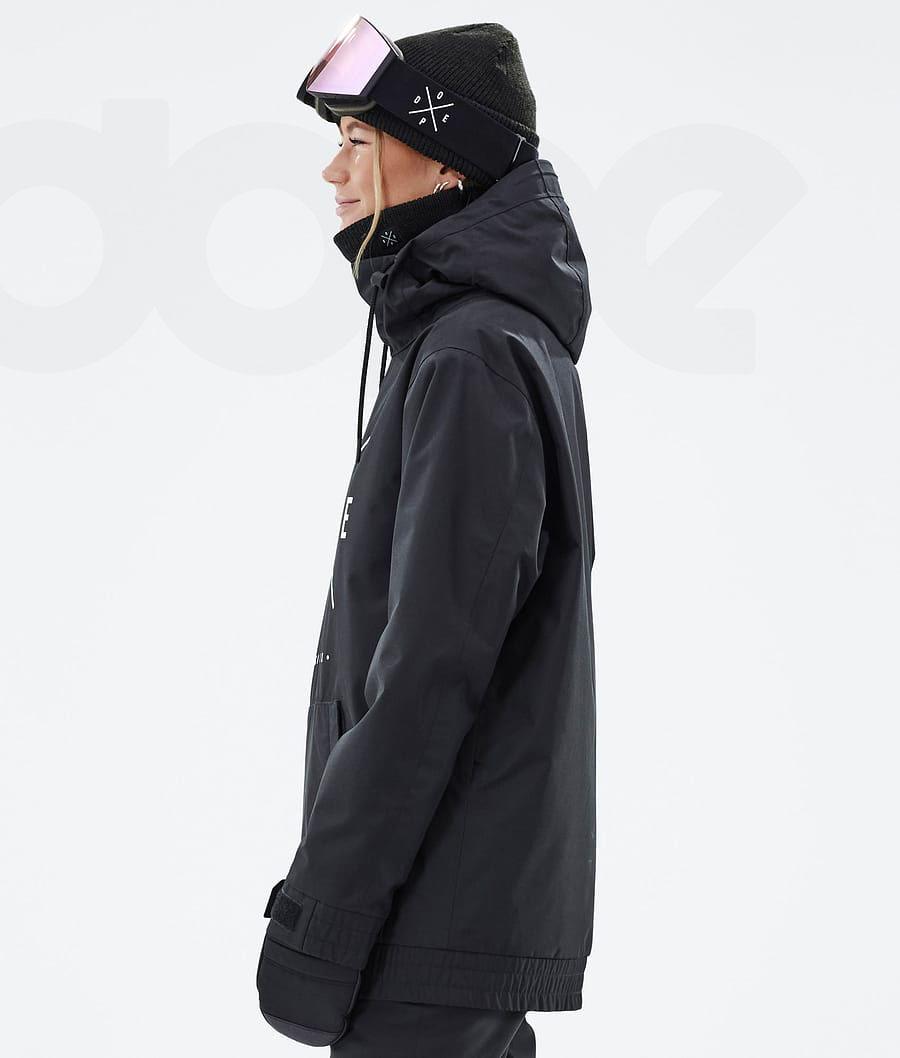 Black Women's Dope Migoo W Snowboard Jackets | NZ_D1034