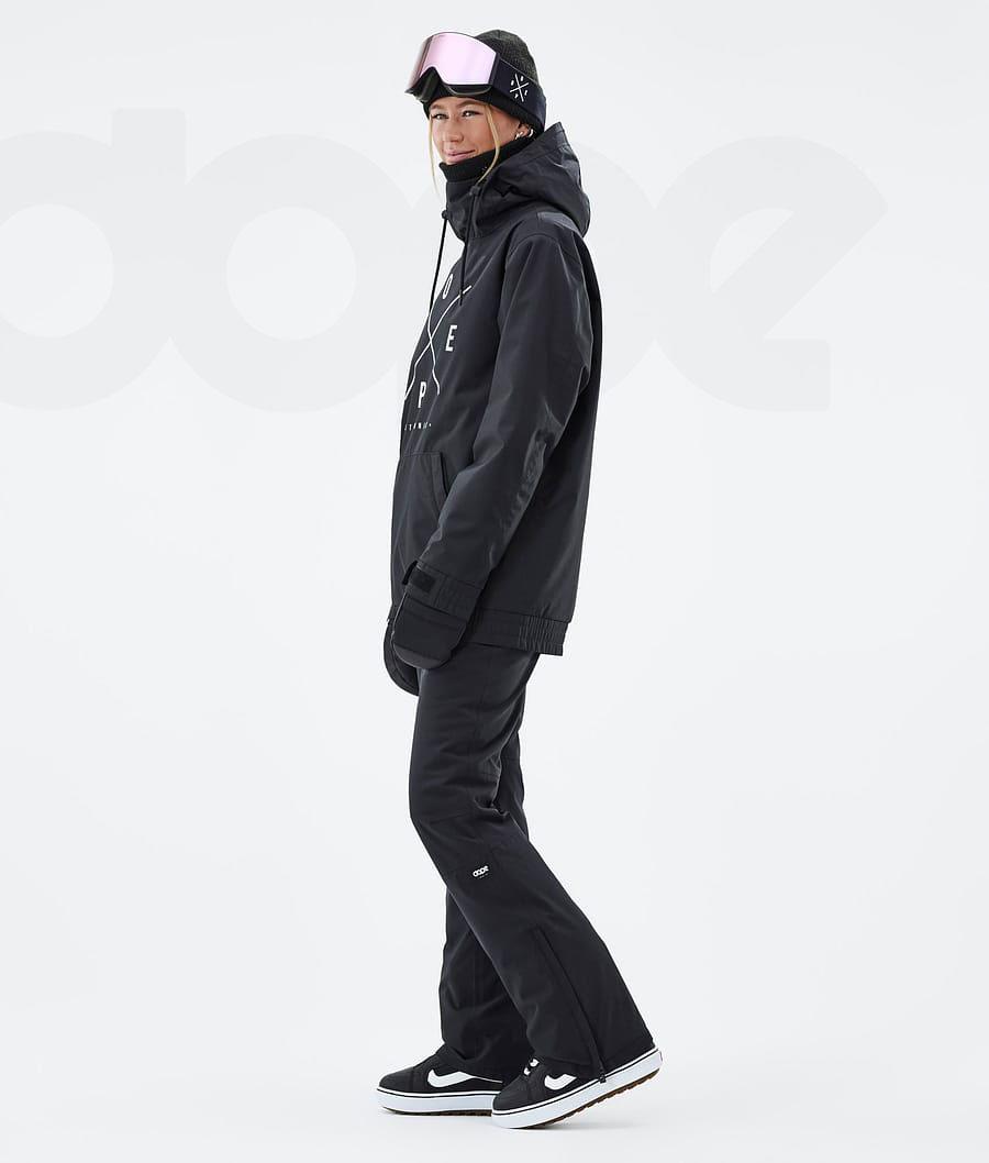 Black Women's Dope Migoo W Snowboard Jackets | NZ_D1034