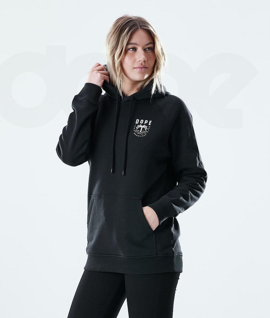 Black Women's Dope Regular Hoodies | NZ_D1020