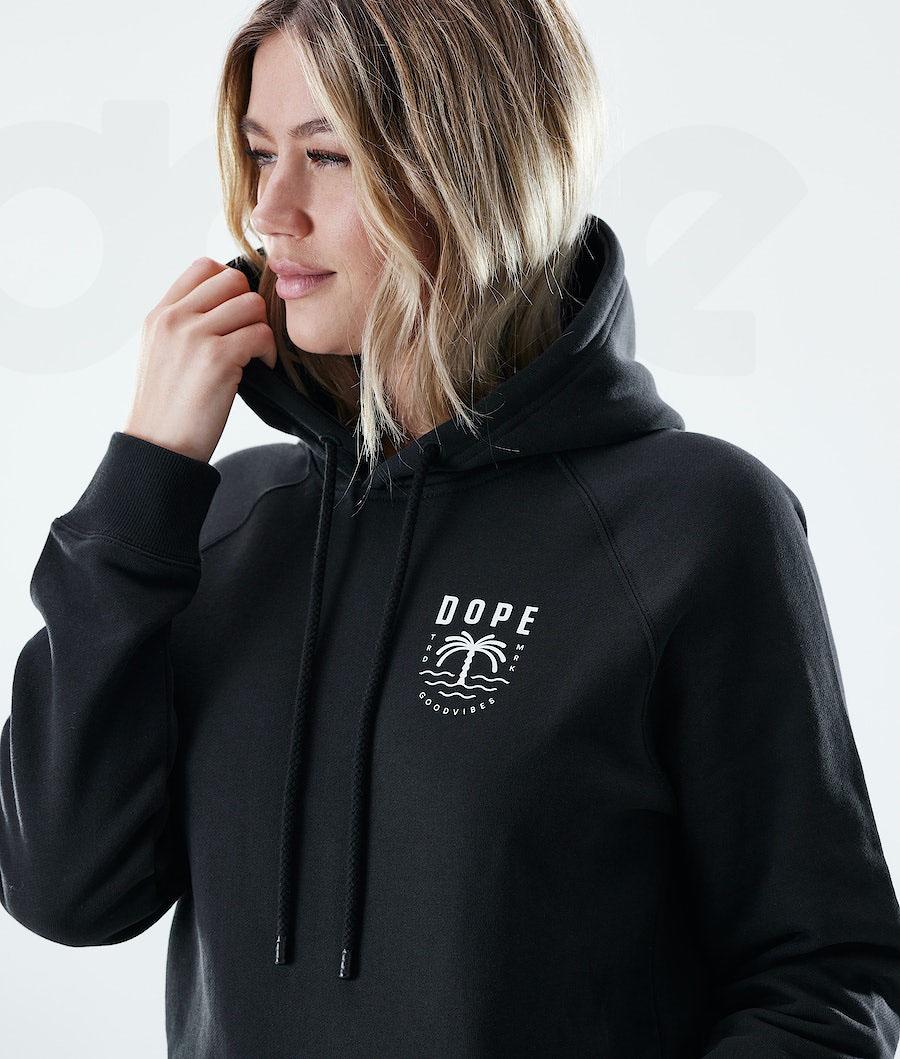 Black Women's Dope Regular Hoodies | NZ_D1020