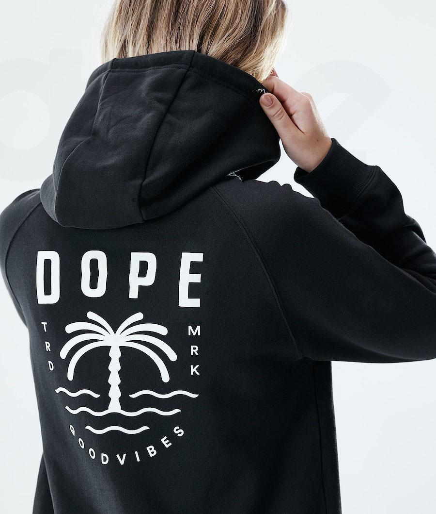Black Women's Dope Regular Hoodies | NZ_D1020
