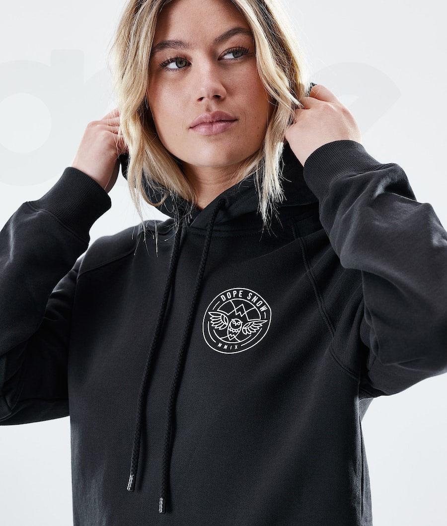 Black Women's Dope Regular Hoodies | NZ_D1495