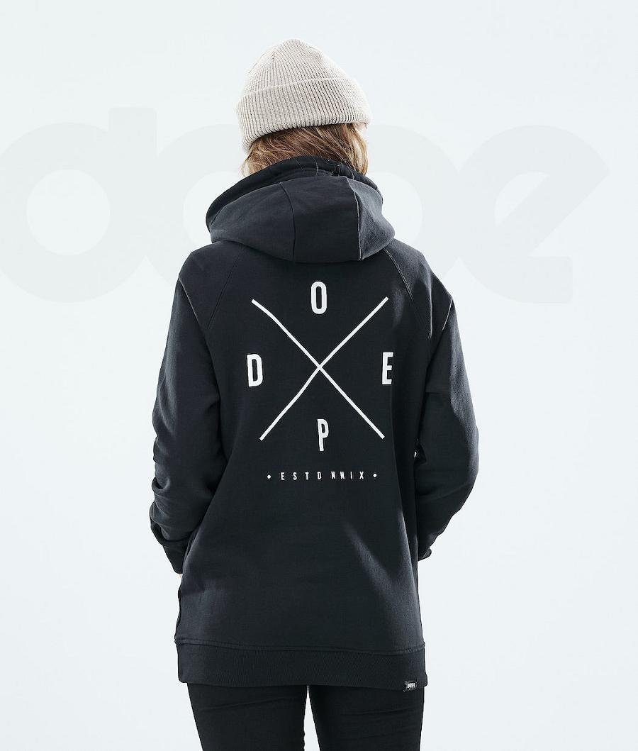 Black Women's Dope Regular Hoodies | NZ_D1694